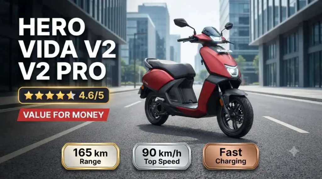 Hero Vida V2 Pro electric scooter with fast charging and smart features