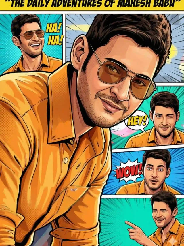 Top Telugu Heroes Comic Style AI Images – Prabhas, Mahesh, NTR, Allu Arjun, mana ai zone,chatgpt prompts