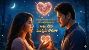 valentines day couple photo poster maker online free romantic ai love poster with glowing heart