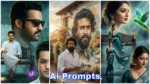Ultra realistic cinematic portrait of the same Indian man standing beside a giant watercolor wall mural of himself with perfect face consistency, luxury villa atmosphere, and premium artistic cinematic lighting. Same Face Wall Painting AI Prompt